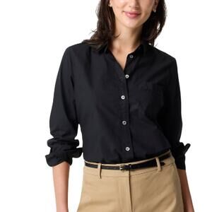 J. Crew Button-up cotton poplin shirt in signature fit